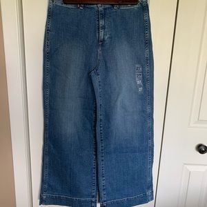 NWT high rise, wide-leg jeans